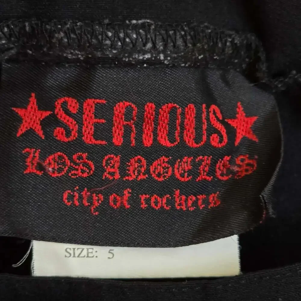 Serious Clothing Los Angeles Rare Y2K Gothic Punk Rave Capris Size 5